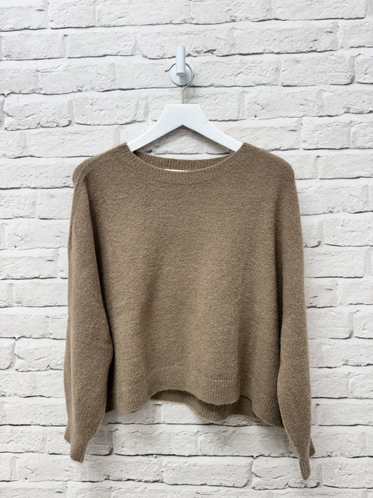 Alpaca Blend Relaxed Jumper | Mocha