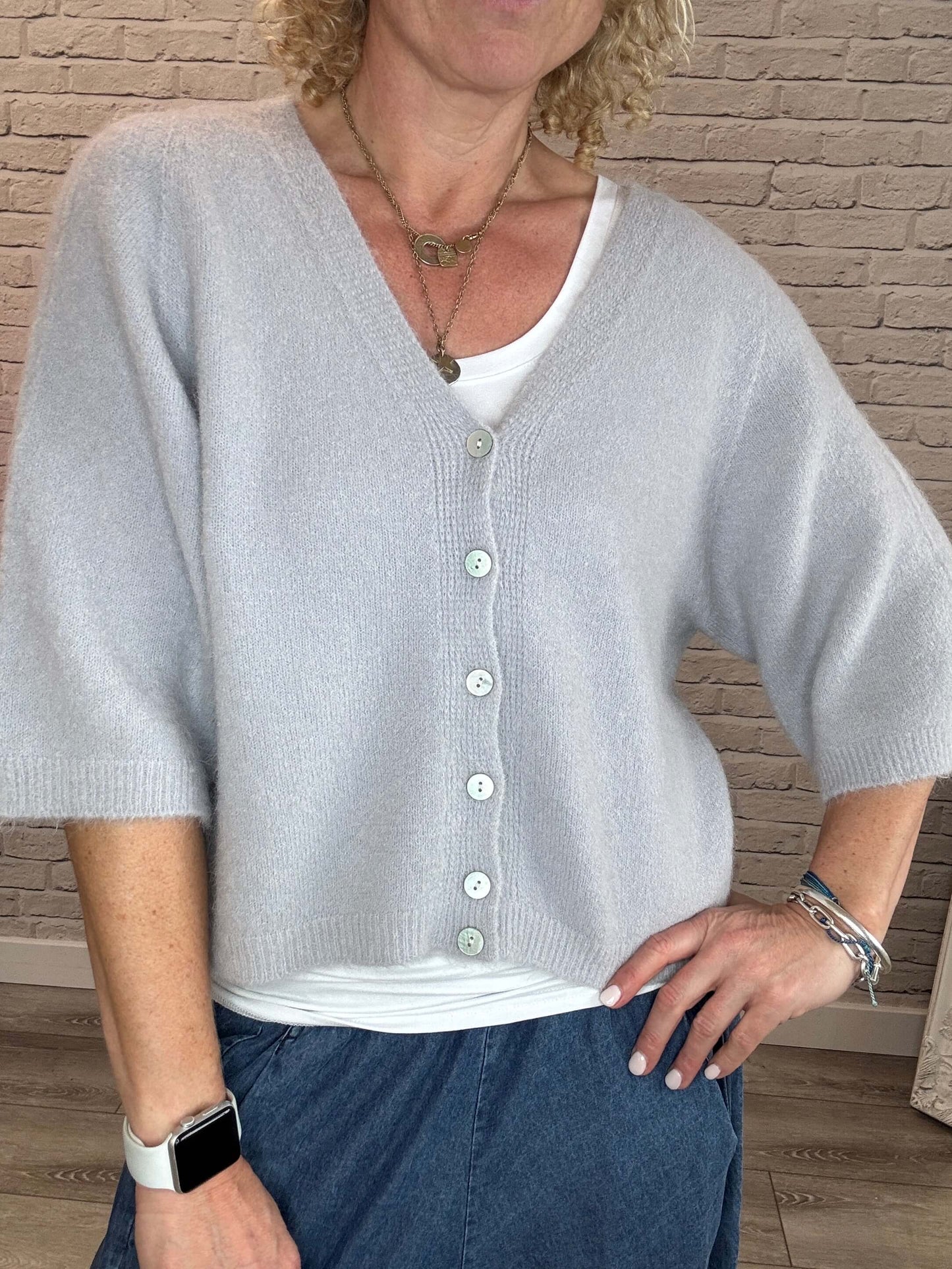 Milla Cardigan   | Dove Grey