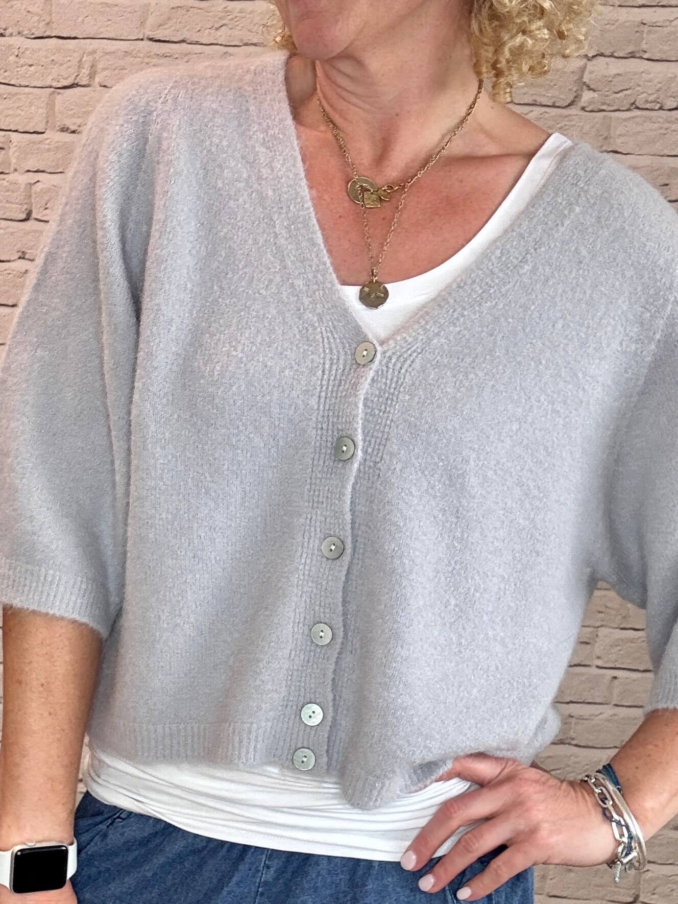 Milla Cardigan   | Dove Grey