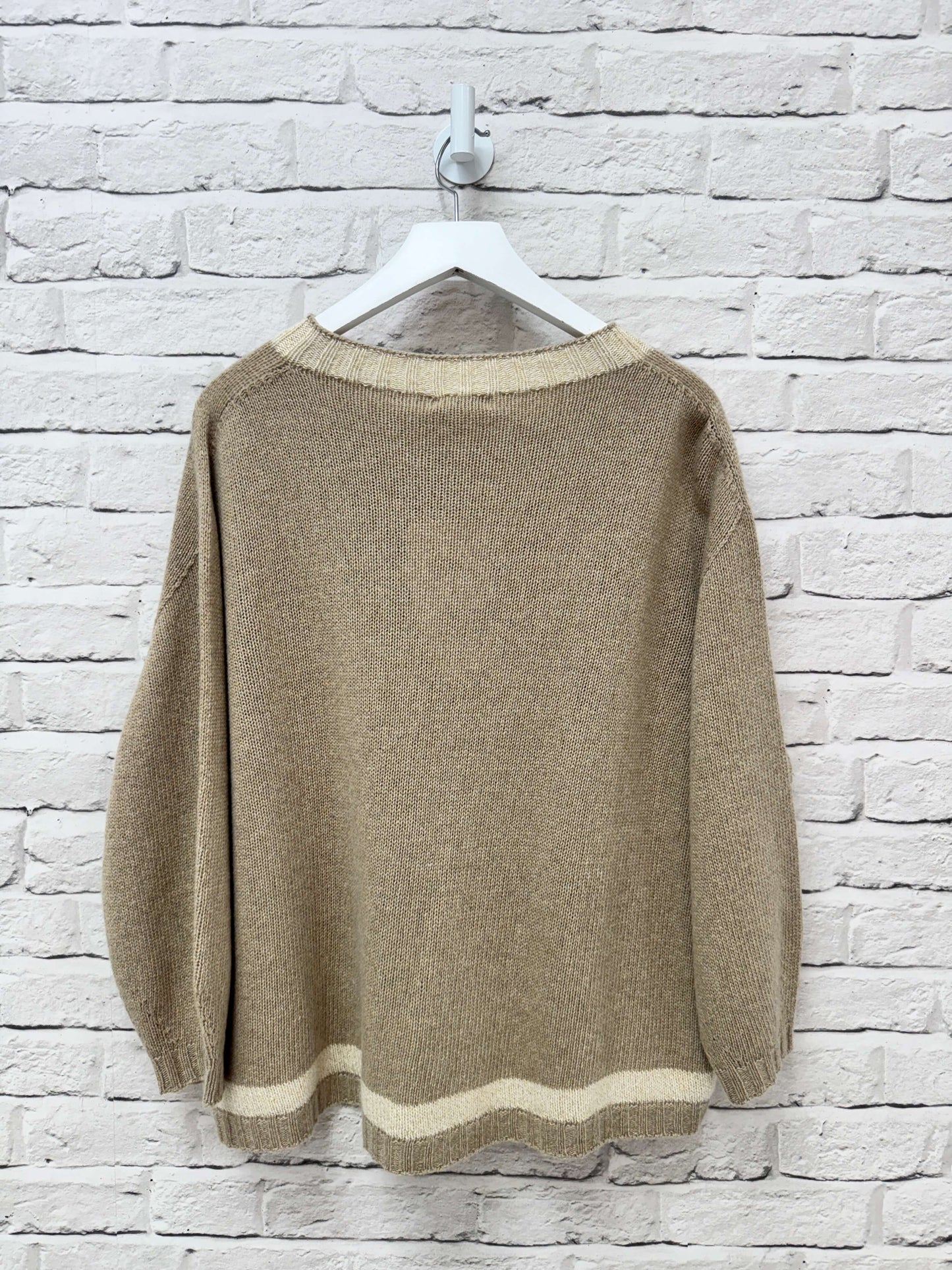 Cashmere Blend Sparkle Knit | Biscuit & Gold