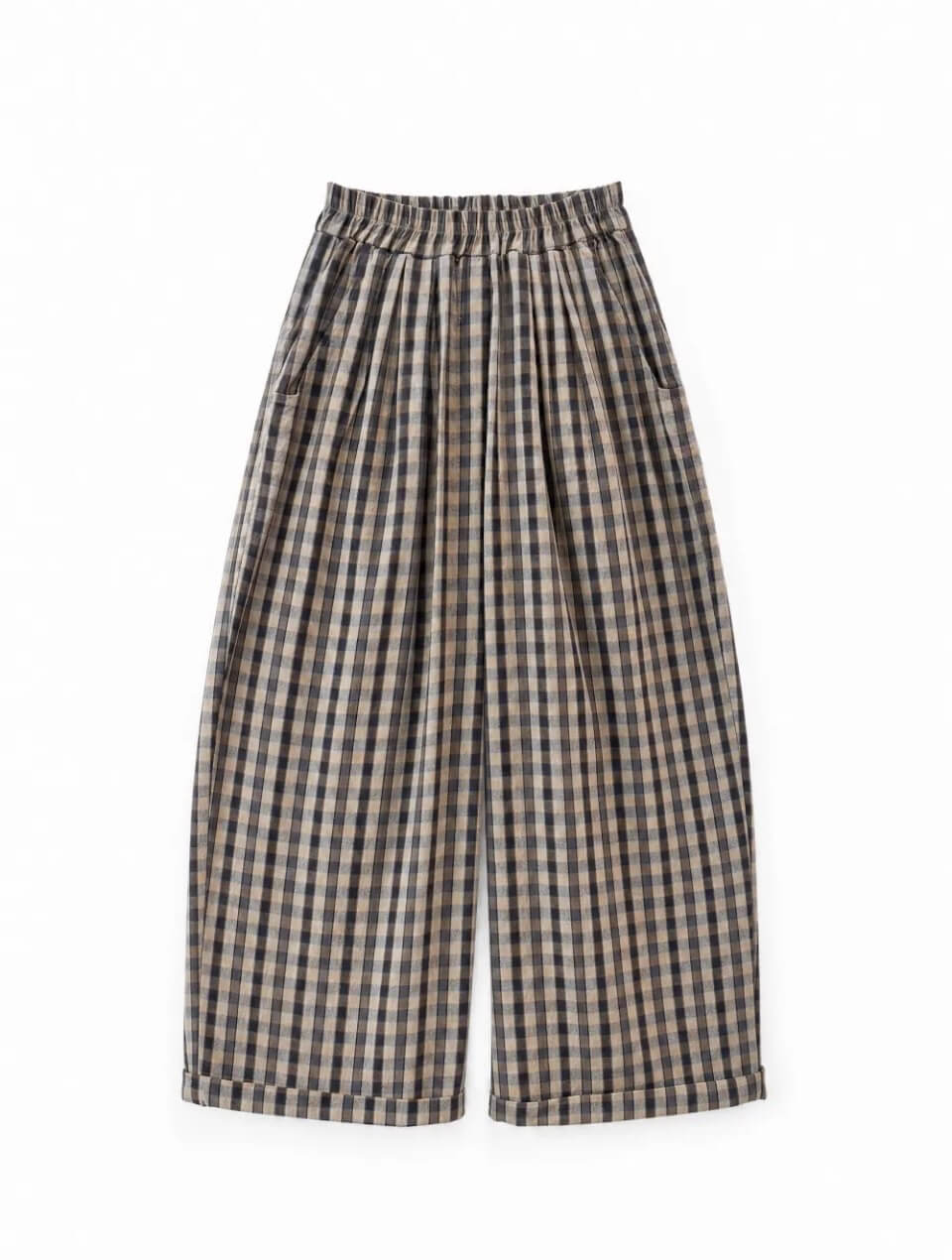 Moby Check Trousers | Blue Check