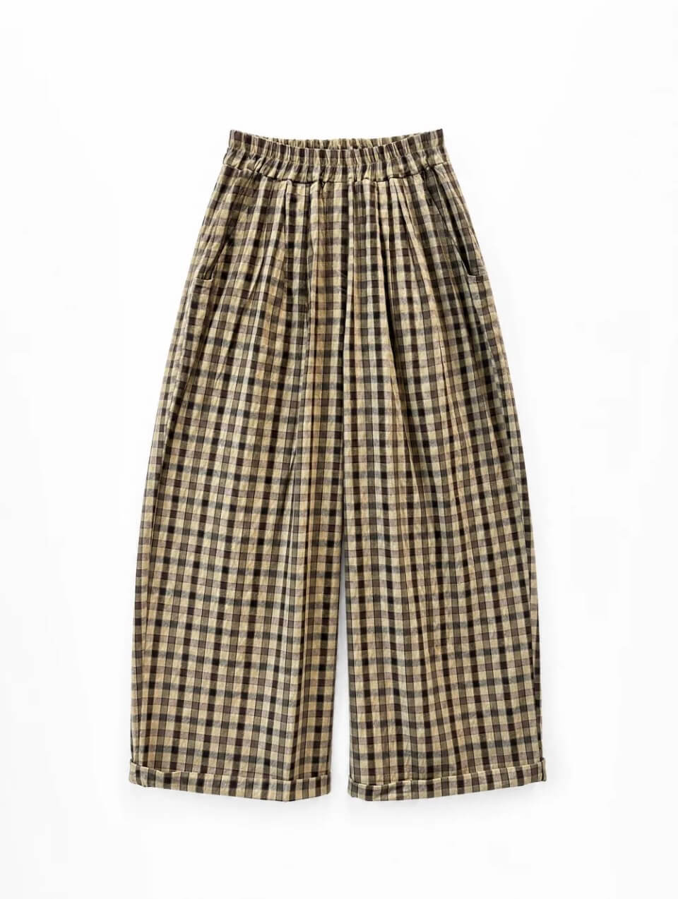 Moby Check Trousers | Yellow Check