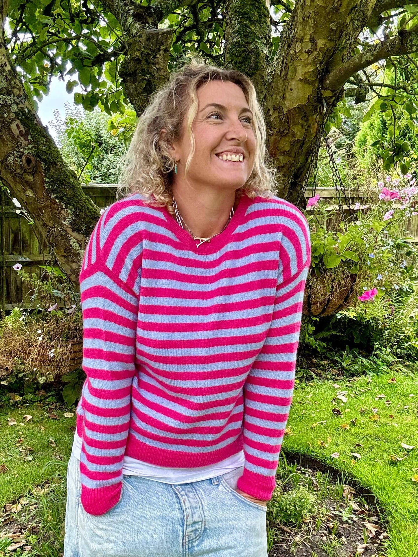 Juliana Stripe Knit | Pink