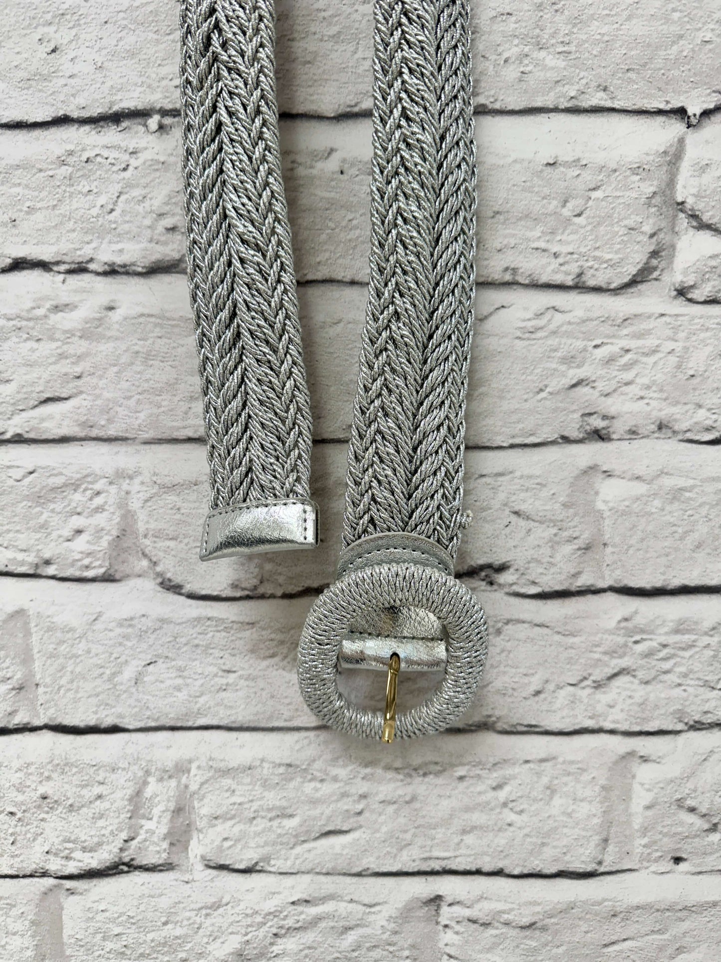 Silver Woven Belt