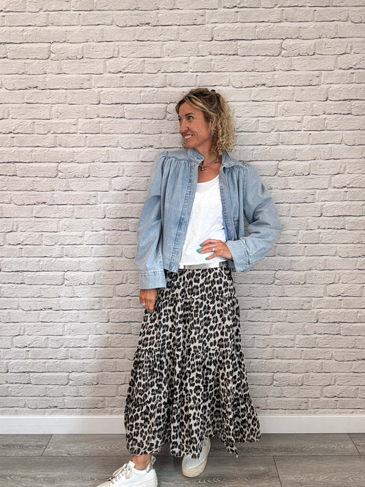 Santa Fe Maxi Skirt | Leopard