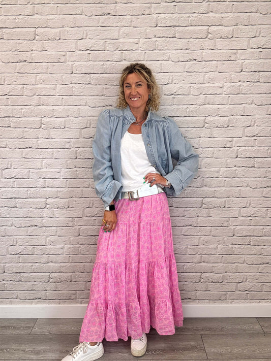 Santa Fe Maxi Skirt | Lilac/Mauve