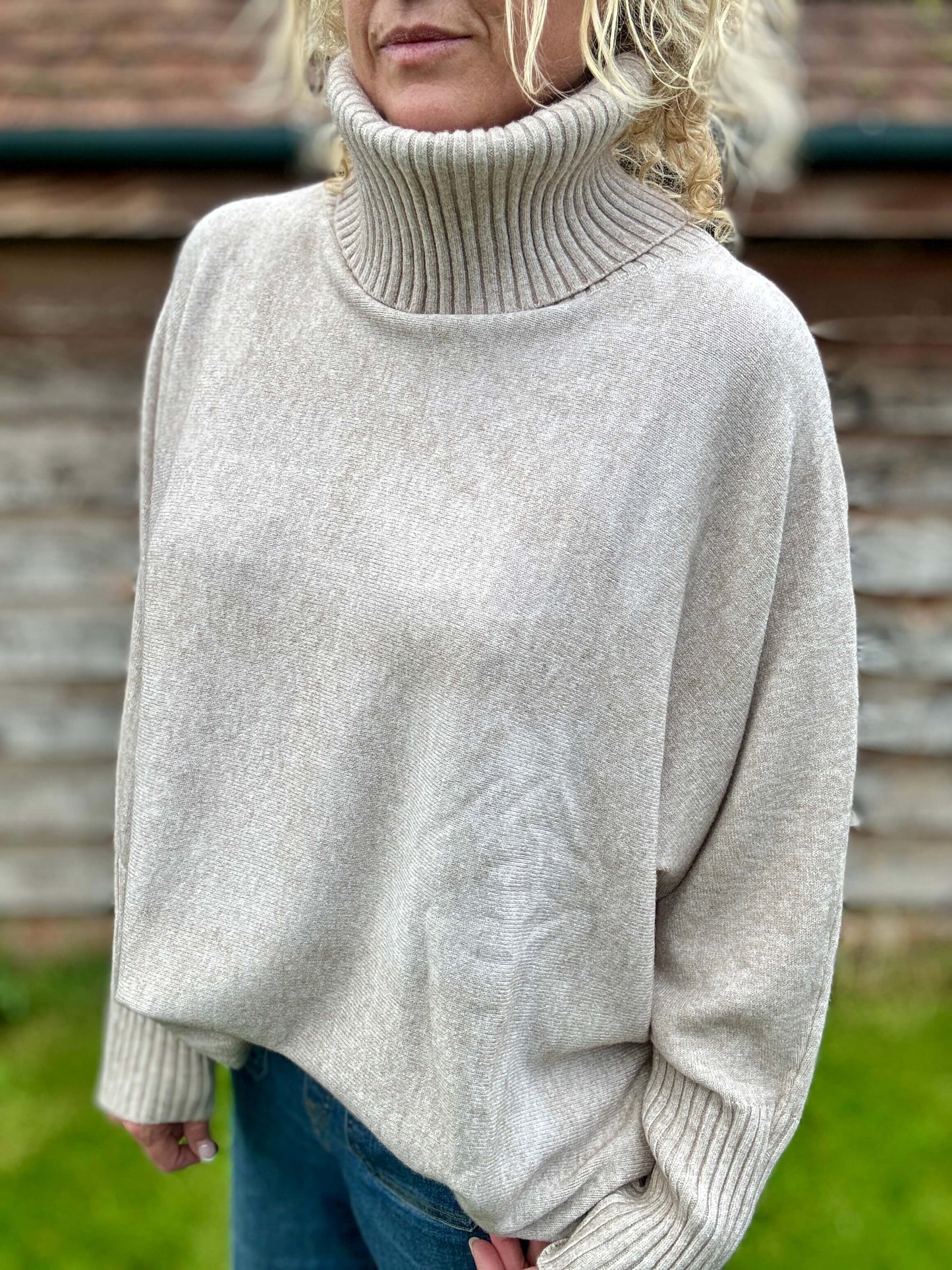 Arabella Roll Neck | Oatmeal