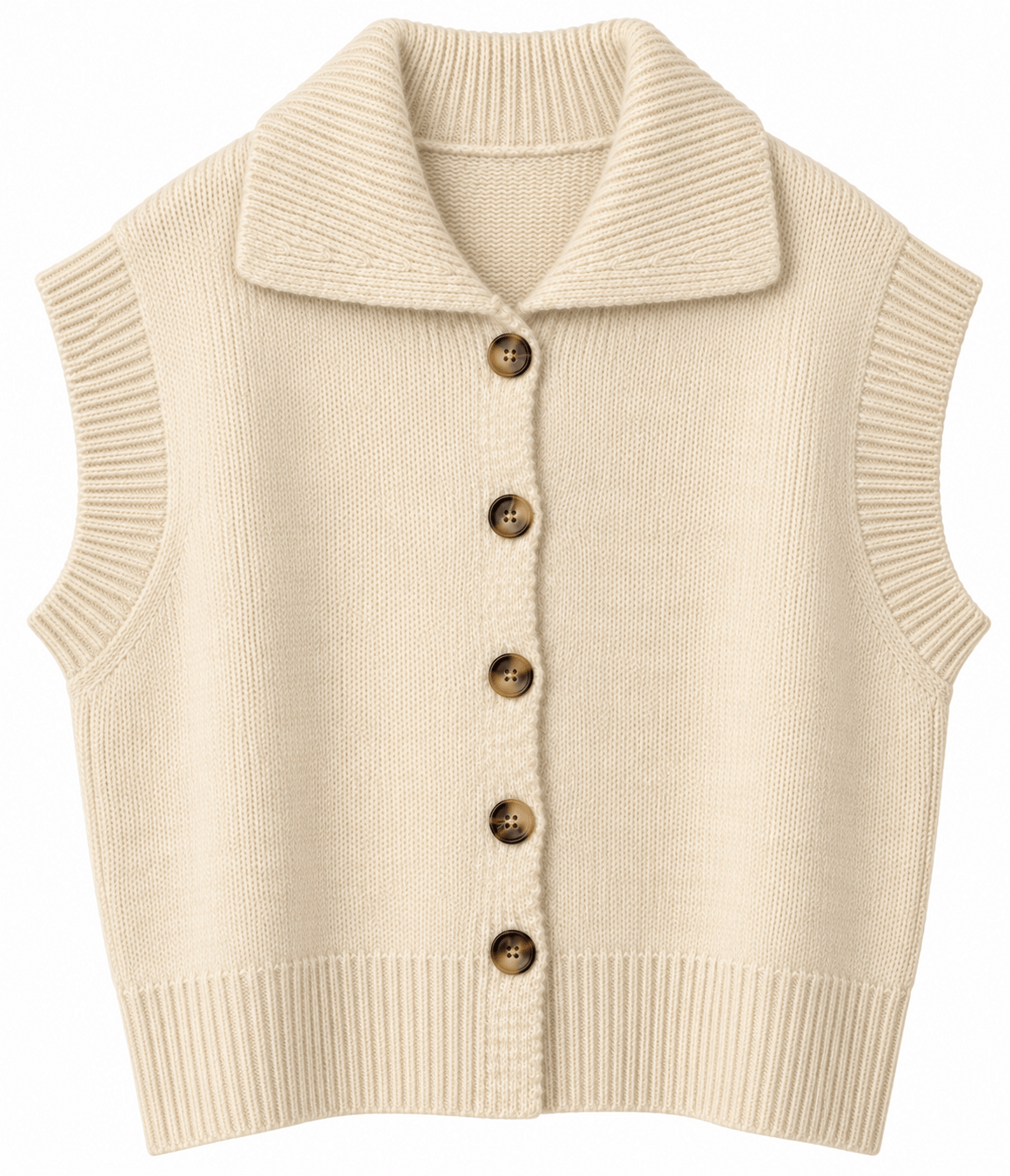 The Monty Knitted Gilet | Ivory