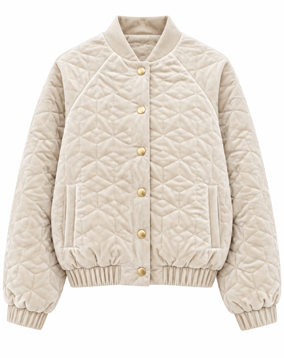 Beak Street Velvet Bomber | Ivory