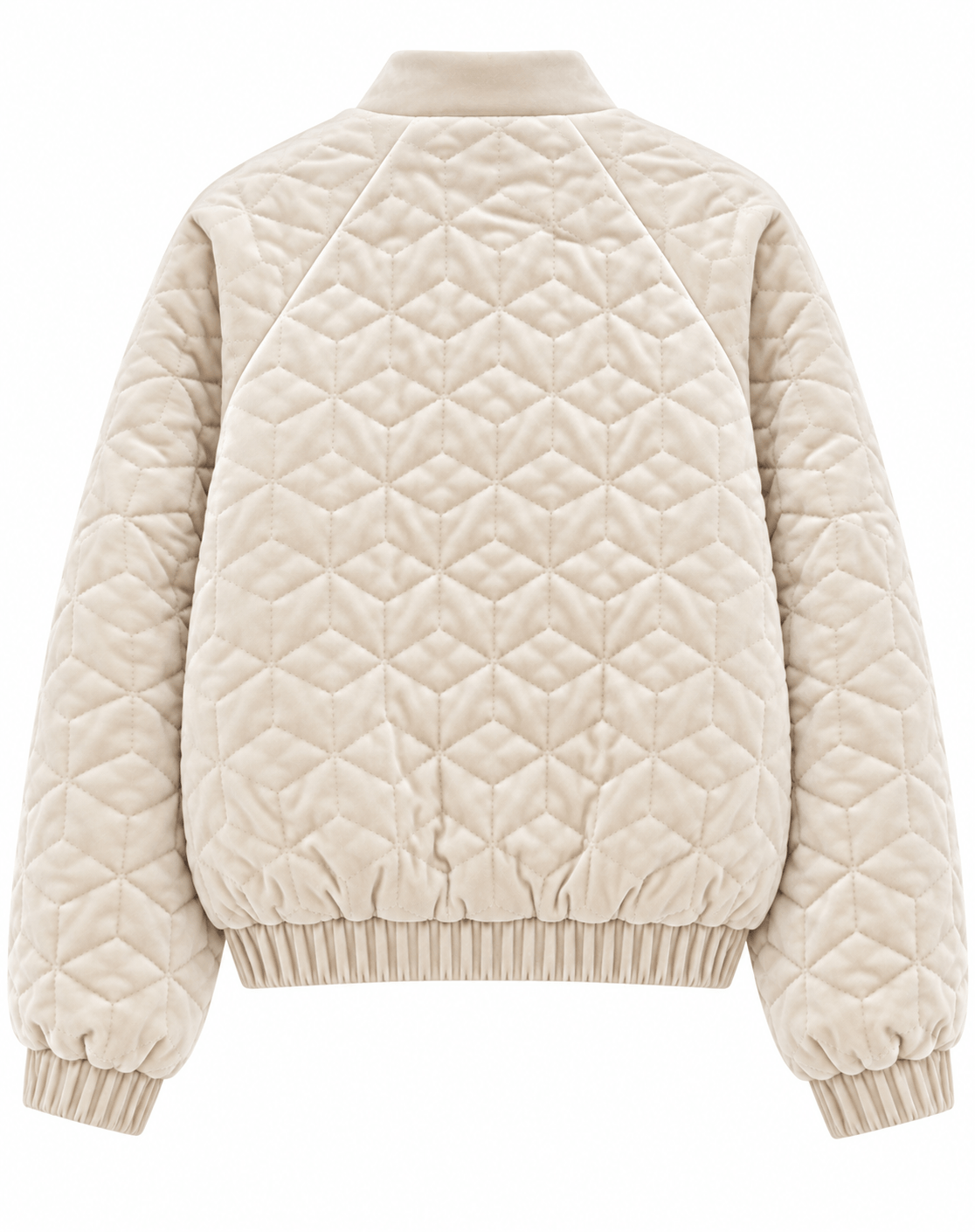 Beak Street Velvet Bomber | Ivory