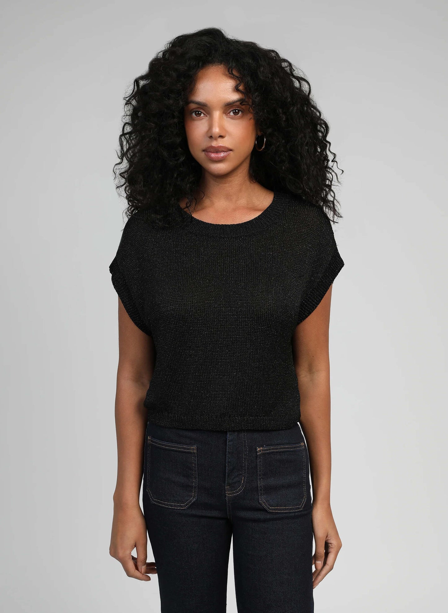 Celeste Sparkle Tank | Black