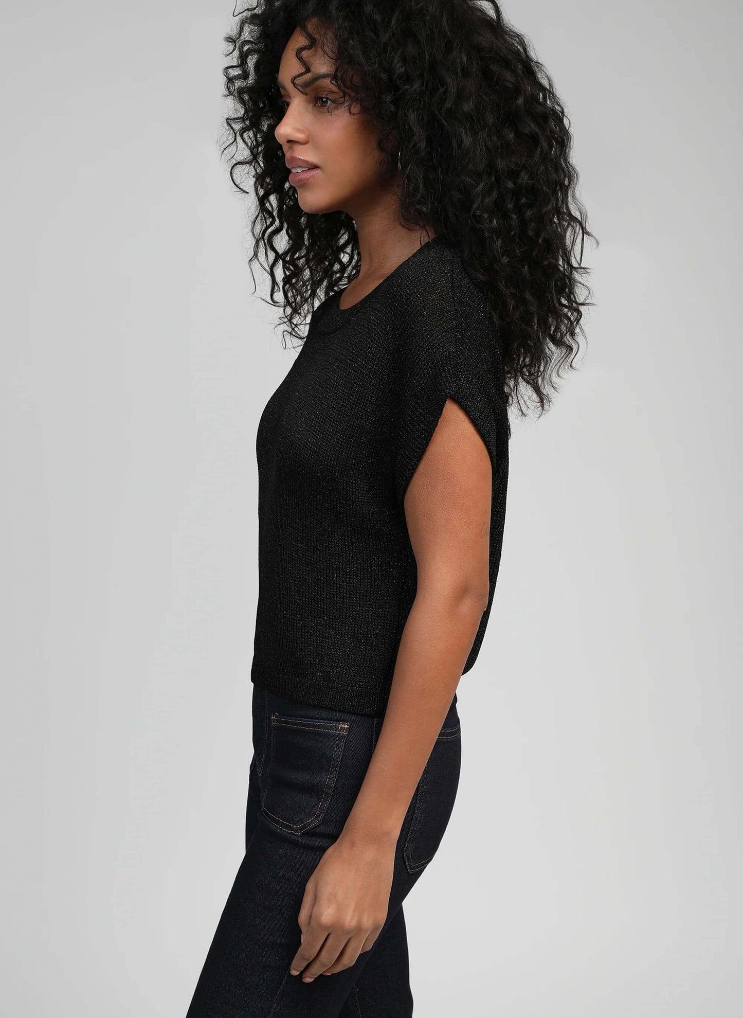 Celeste Sparkle Tank | Black
