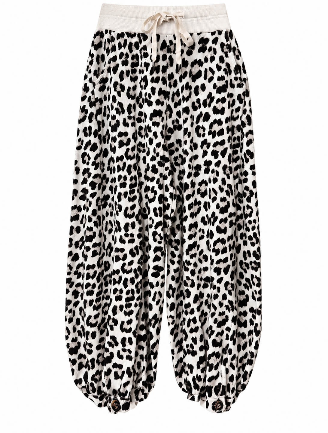White Leopard Slouchies | Shorter Length