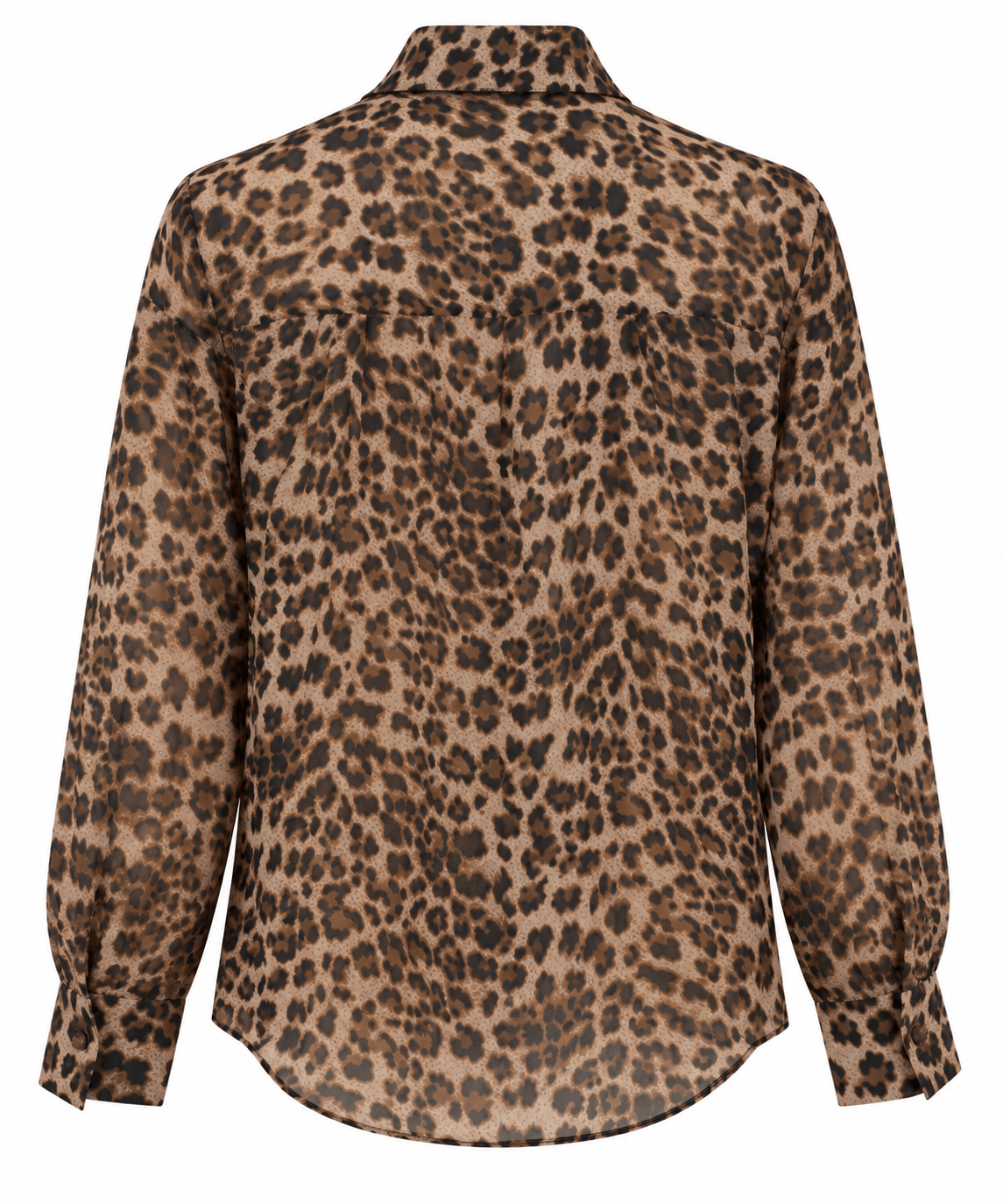 Leopard Pussy Bow Blouse