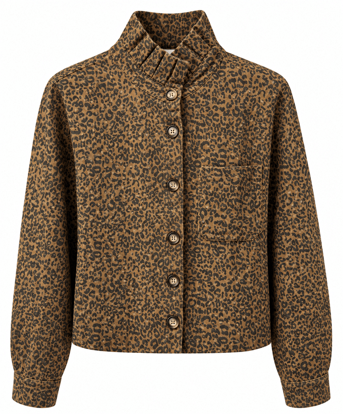 Leopard Ruffle Jacket