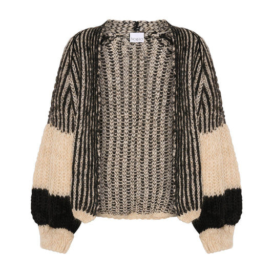 Liana Knit Cardigan | Cream & Black