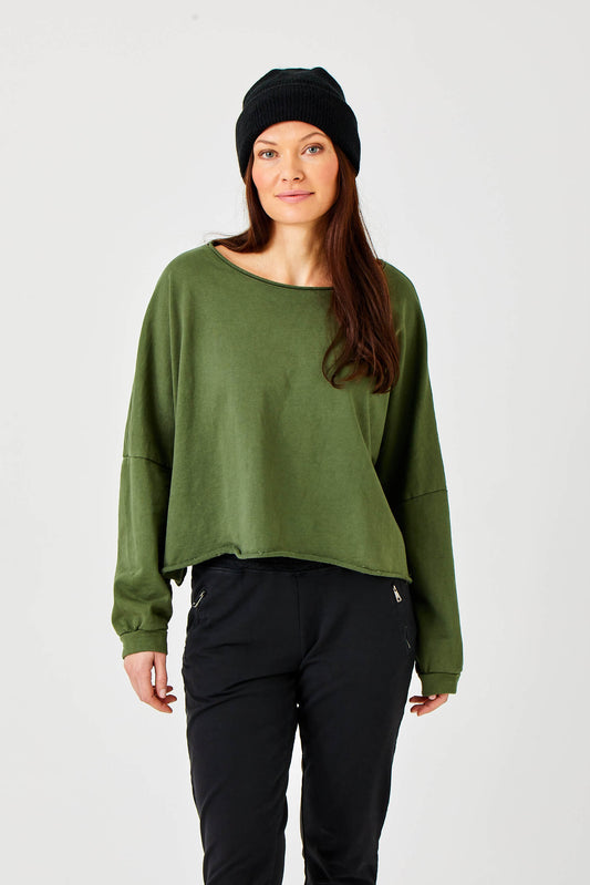 Maeve Sweatshirt | Iguana Green