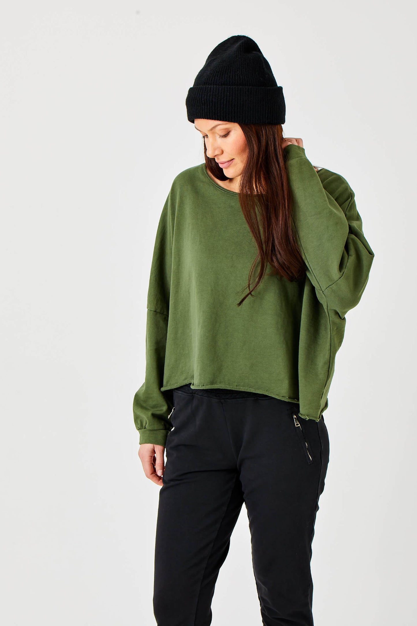 Maeve Sweatshirt | Iguana Green