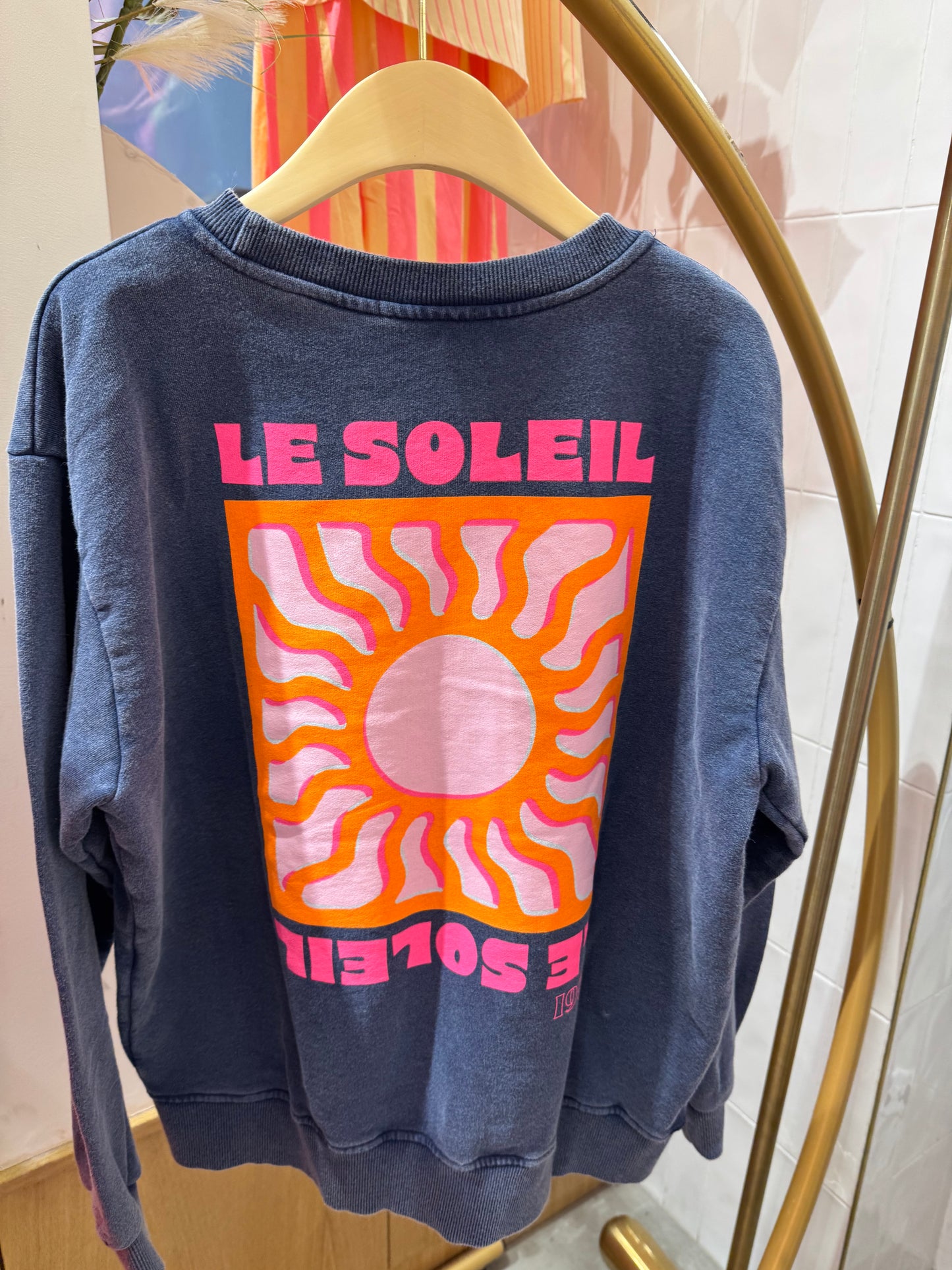 Le Soleil Sweatshirt | Neon Coral
