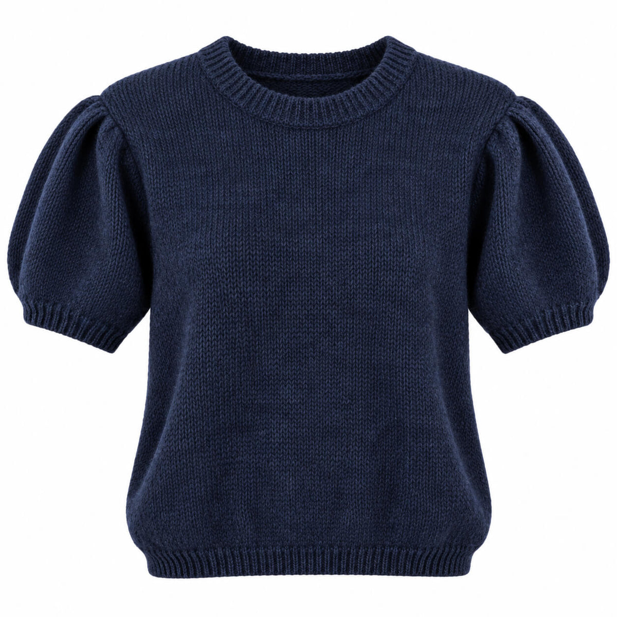 Liliana Puff Sleeve Knit | Navy