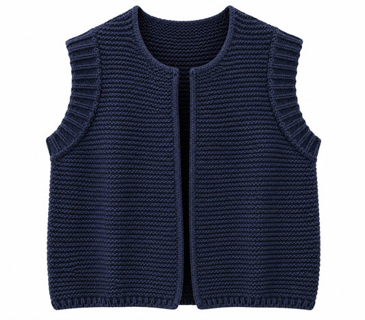 Mia Knitted Gilet | Navy