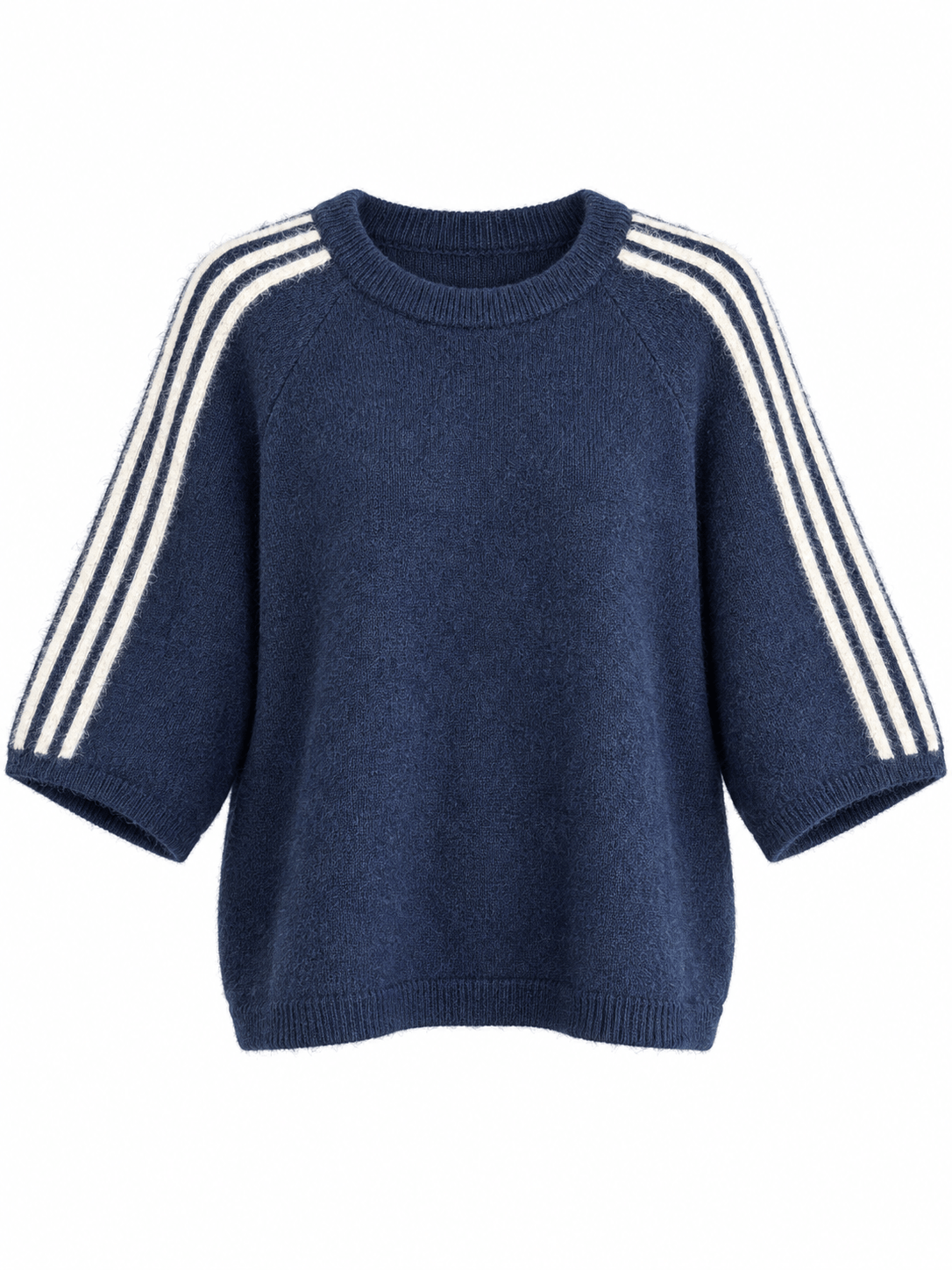 Trackside Knit | Navy/White