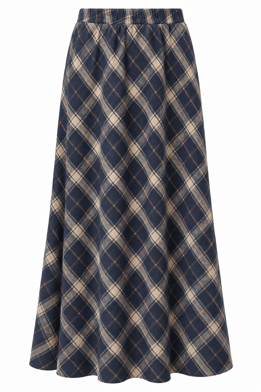 Claudia Plaid Skirt | Navy