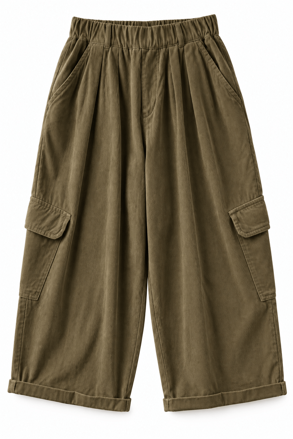 Cord Cargos | Khaki-Brown