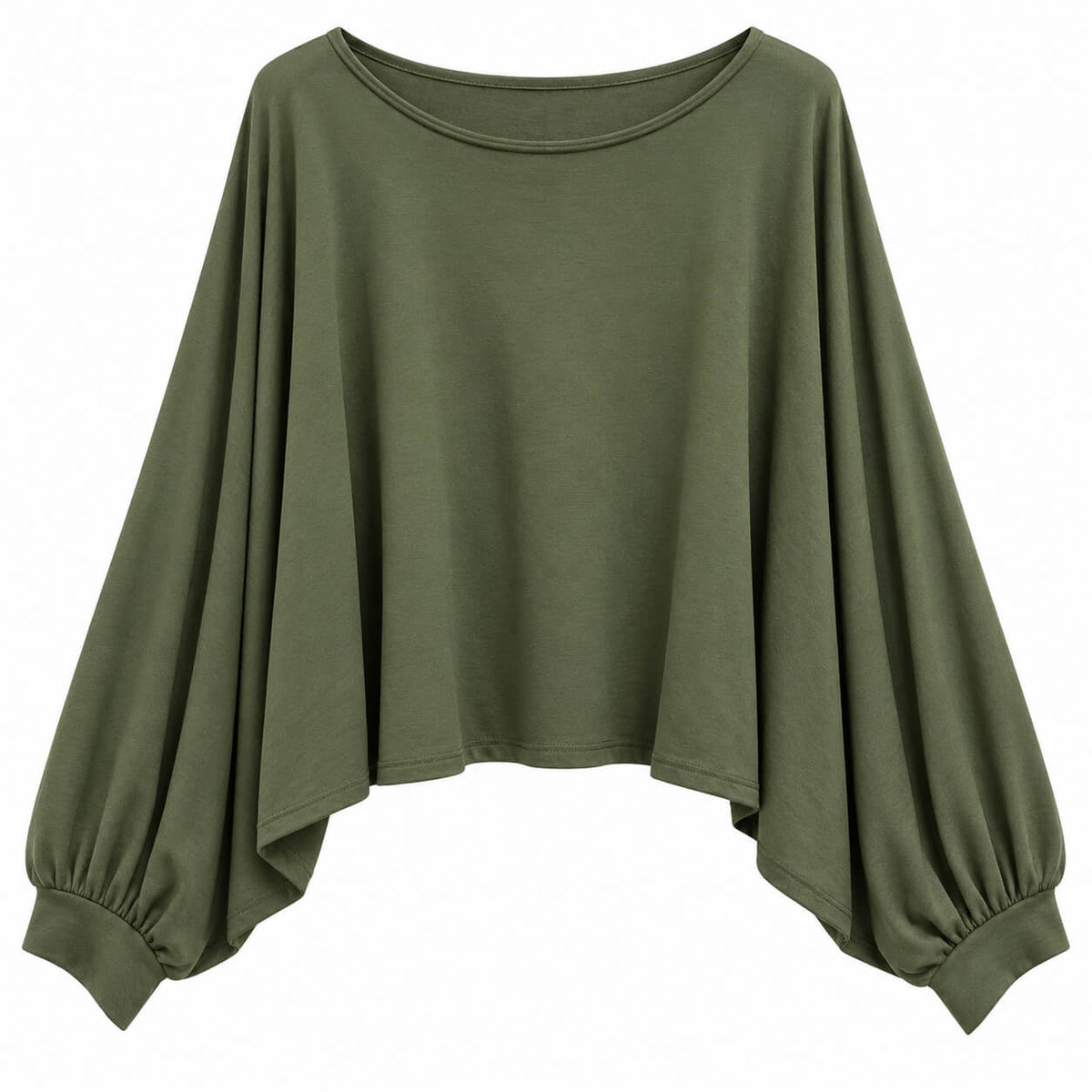 The Sunday Slouch Long Sleeve Top | Khaki