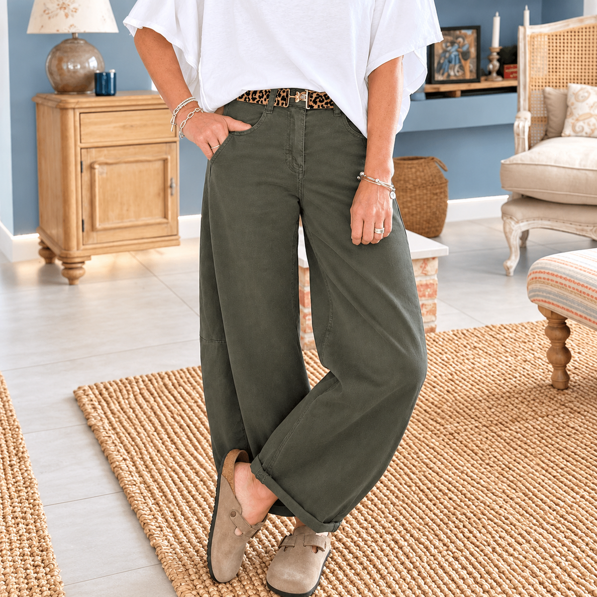 Carnaby Barrel Jeans | Khaki
