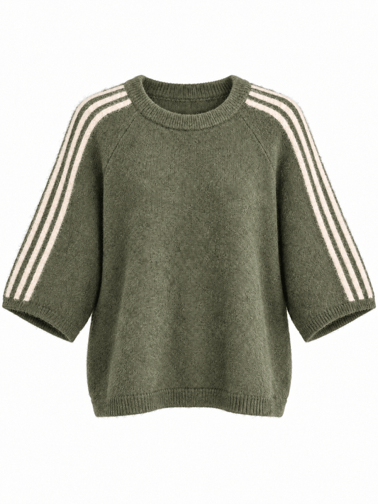 Trackside Knit | Khaki/Oatmeal
