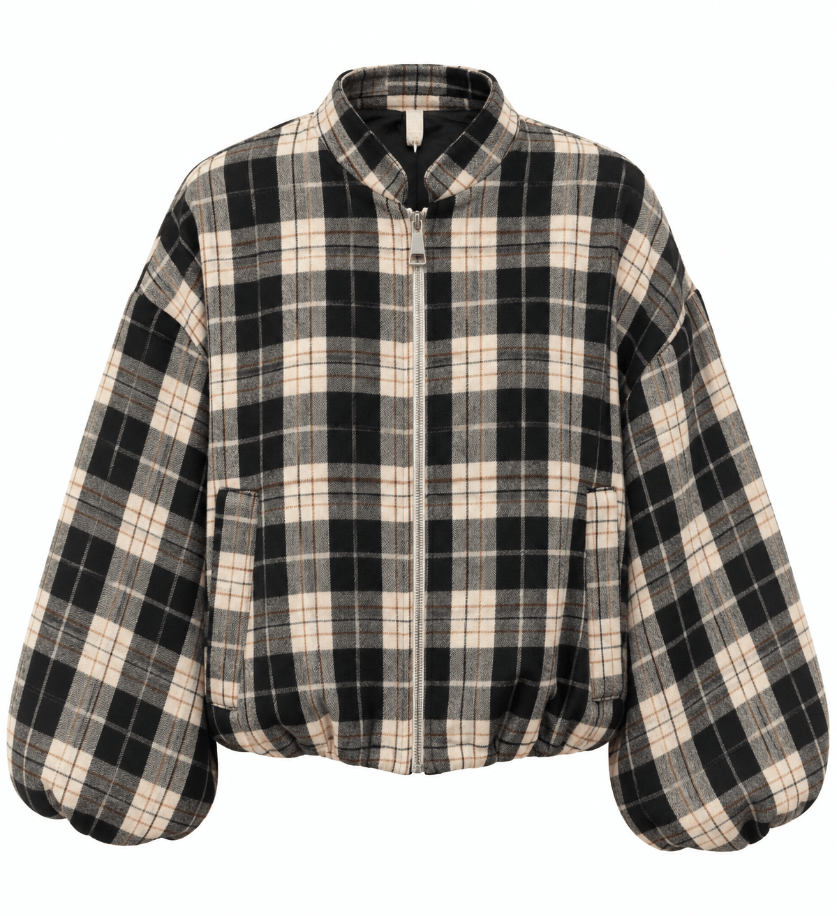 Lumberjack Bomber Jacket | Black Plaid