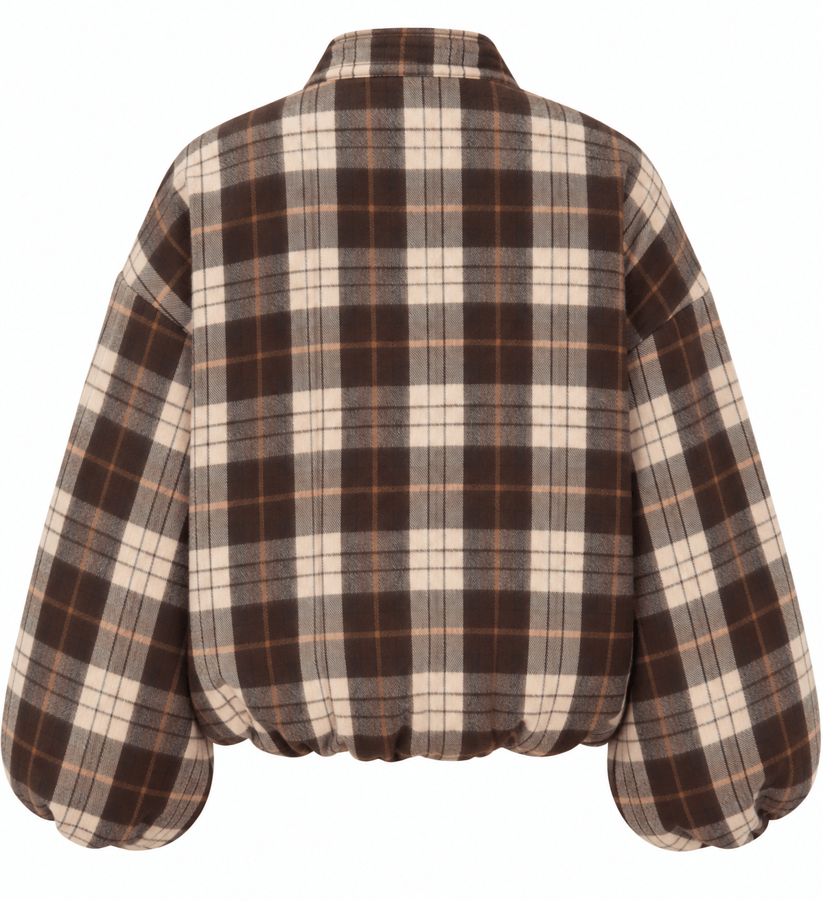 Lumberjack Bomber Jacket | Brown Plaid