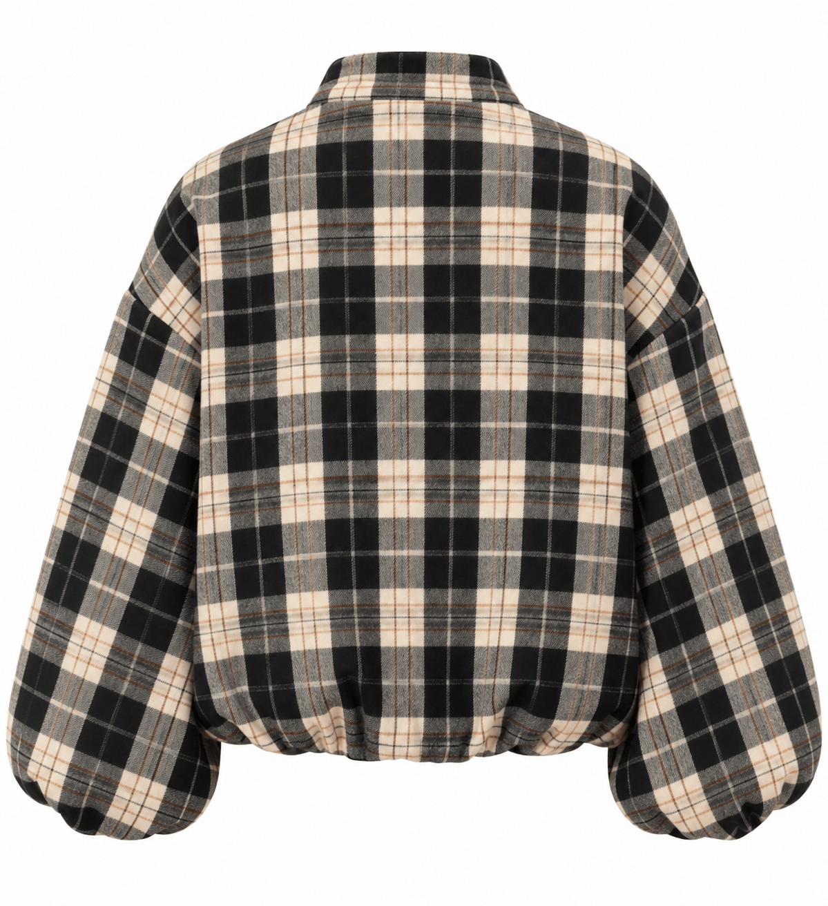 Lumberjack Bomber Jacket | Black Plaid