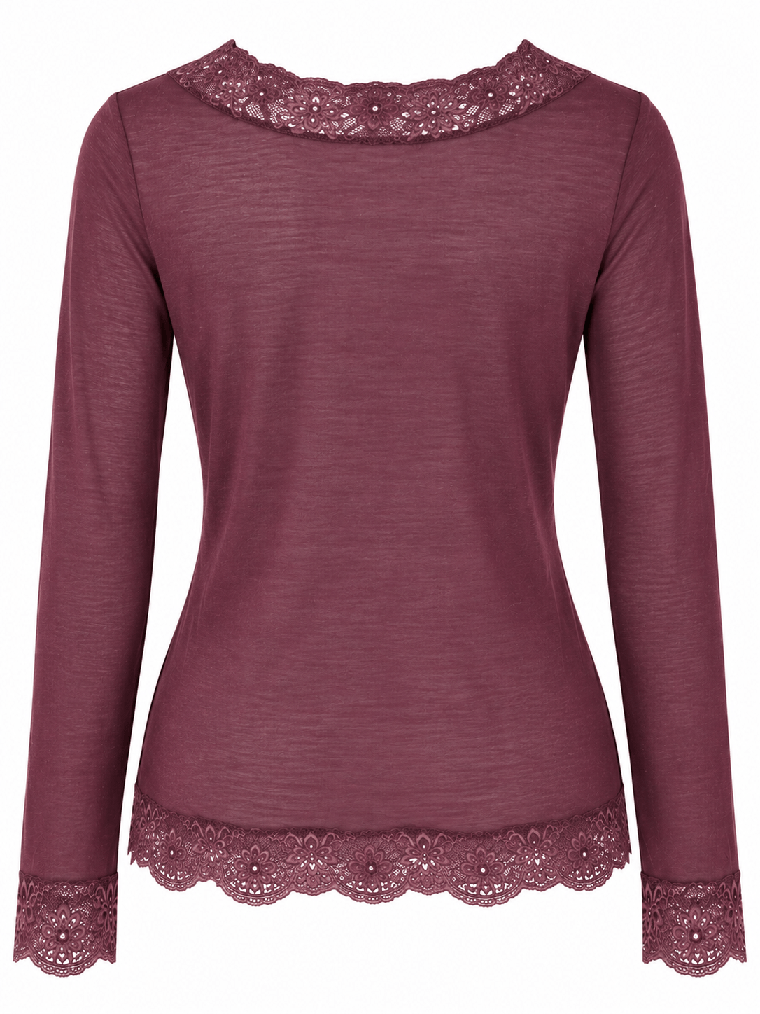 The Lace Cashmere Blend Body Hug | Mulberry