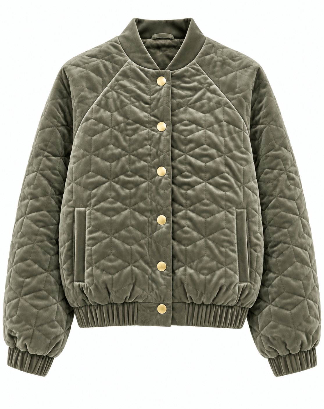 Beak Street Velvet Bomber | Sage
