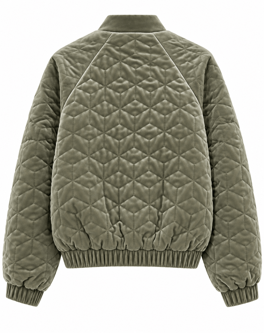 Beak Street Velvet Bomber | Sage