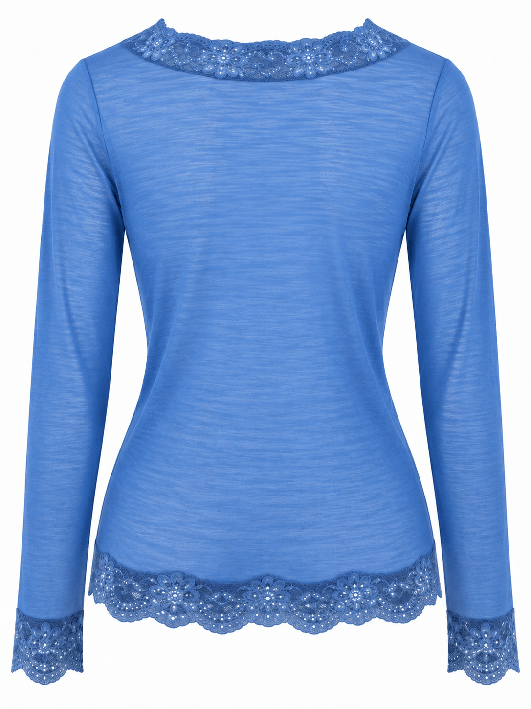 The Lace Cashmere Blend Body Hug | Azure Blue