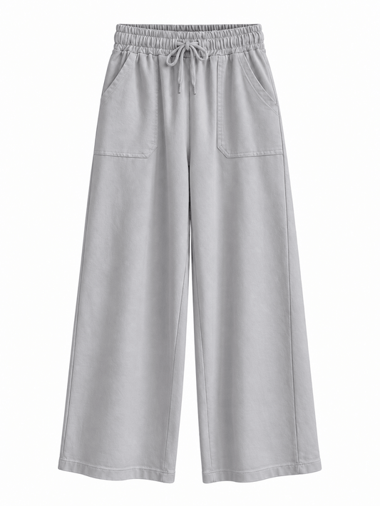 Dorset Wide Leg Jogger | Elephant Grey