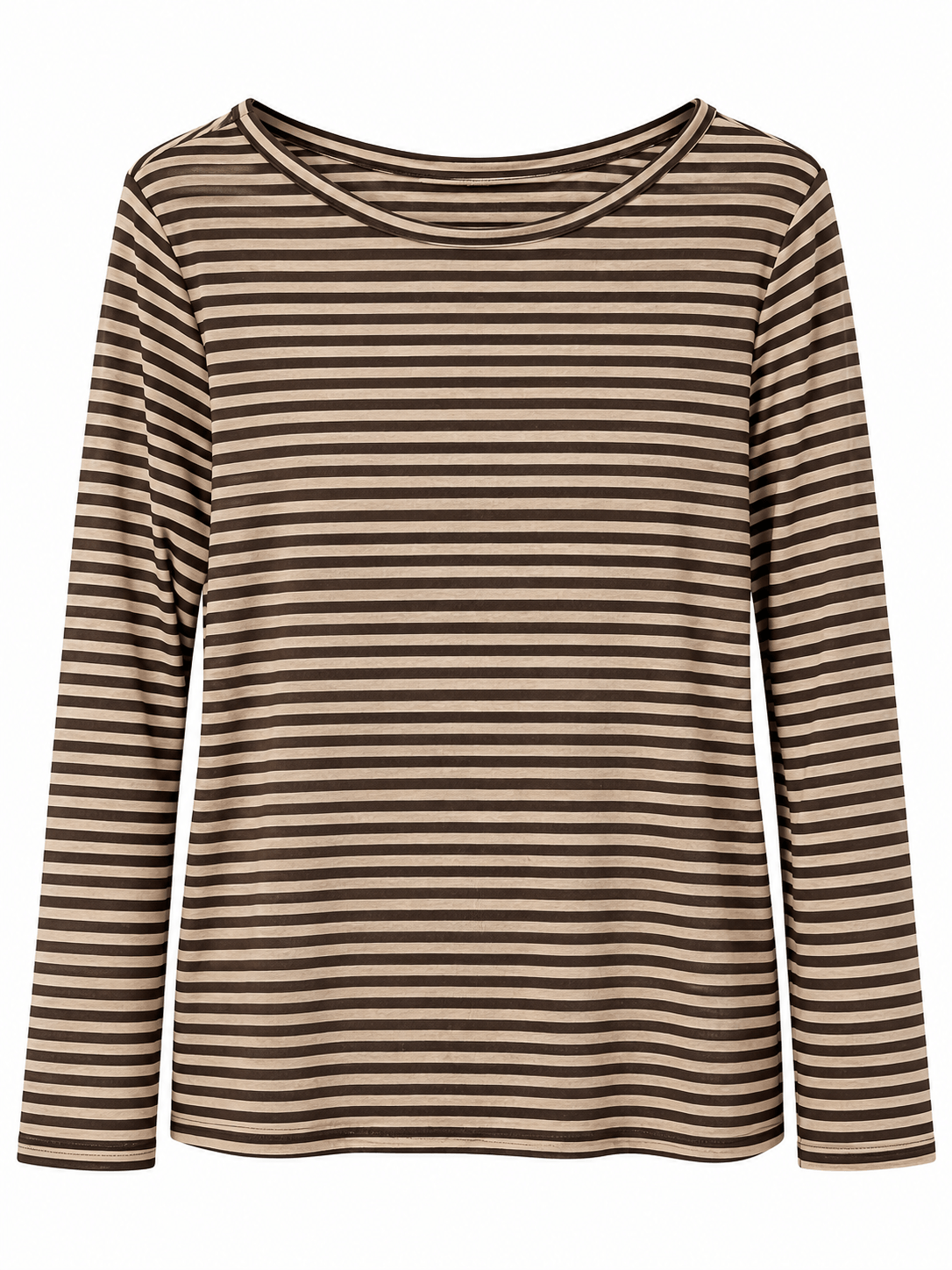 The Stripe Body Hug | Chocolate & Taupe