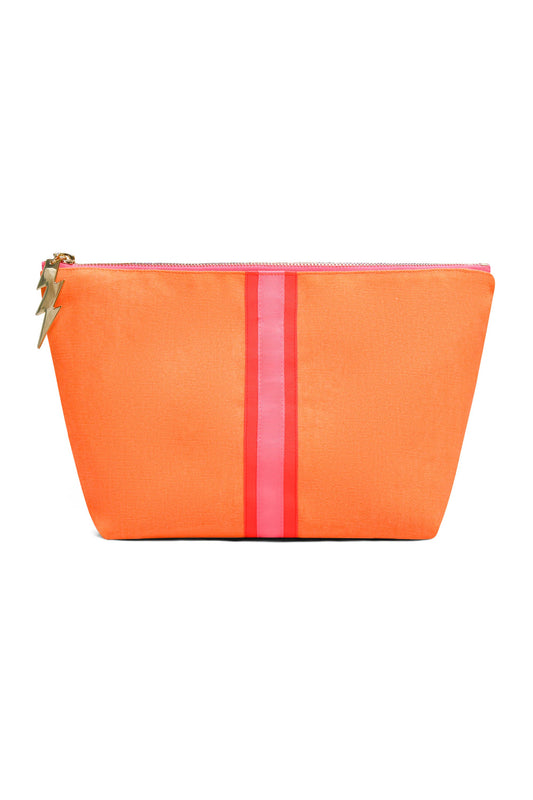 Large Neon Orange Clutch Bag