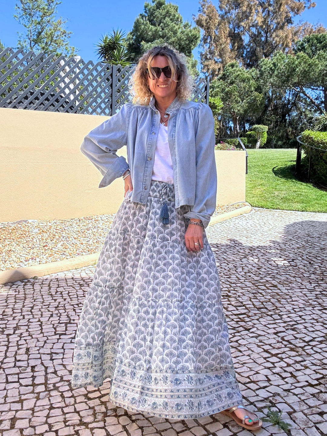 Darcy Maxi Skirt | Blue