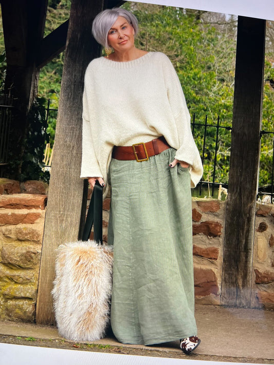 Lilly Maxi Skirt | Khaki