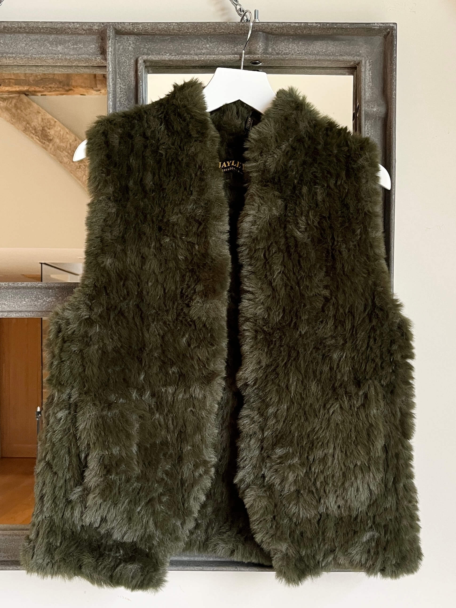 Fur on sale gilet topshop